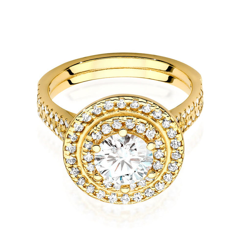 Inel Aur 9K cu Diamante Naturale 1.33 ct, imaginea 2 din 6