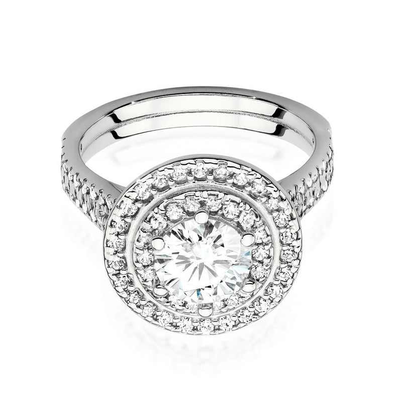 Inel Aur 9K cu Diamante Naturale 1.33 ct, imaginea 5 din 6