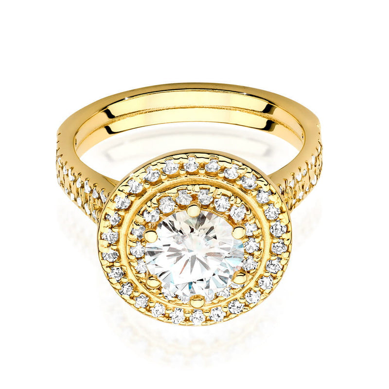 Inel Aur 9K cu Diamante Naturale 1.63 ct, imaginea 2 din 6
