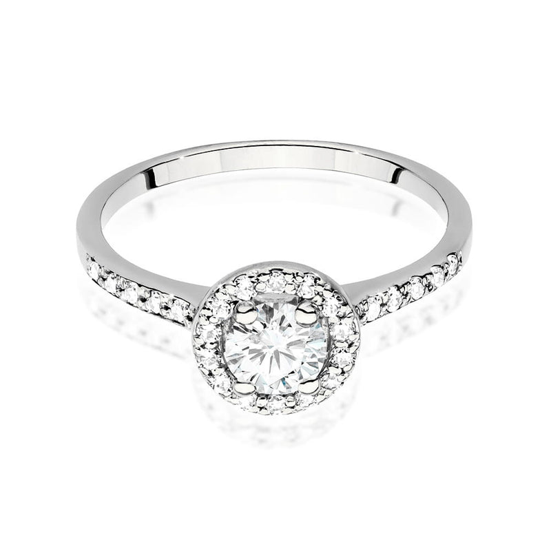 Inel Aur 9K cu Diamante Naturale 0.74 ct, imaginea 5 din 6