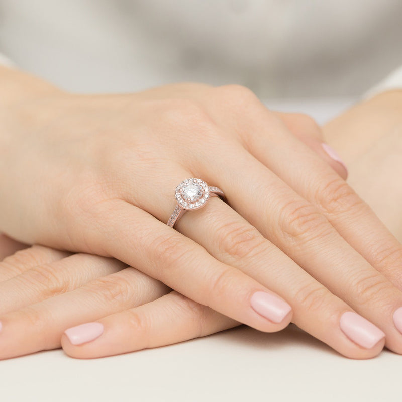 Inel Aur 9K cu Diamante Naturale 1.08 ct, imaginea 8 din 8