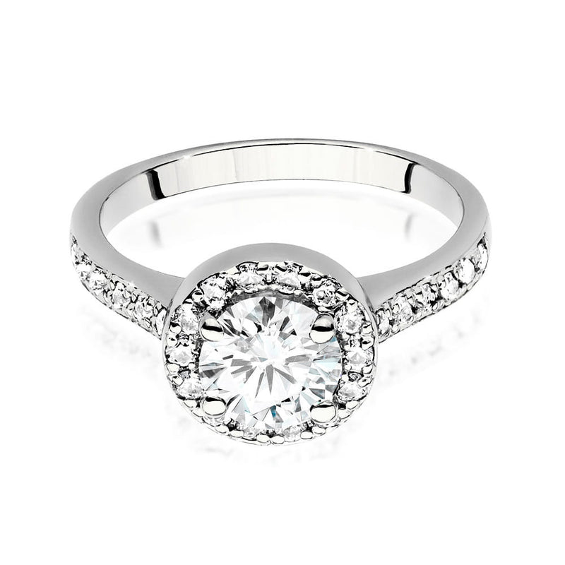 Inel Aur 9K cu Diamante Naturale 1.38 ct, imaginea 5 din 6