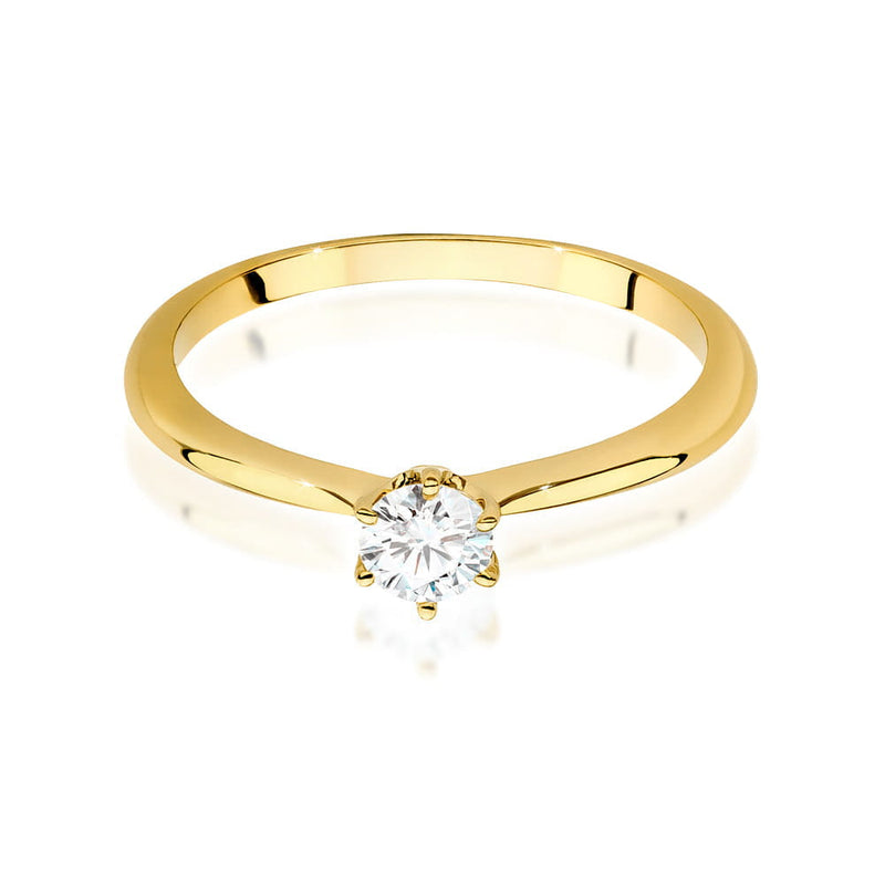 Inel Aur 9K cu Diamant Natural 0.40 ct, imaginea 2 din 6