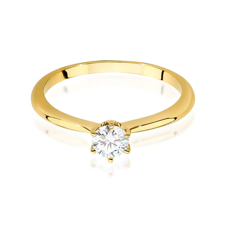 Inel Aur 9K cu Diamant Natural 0.50 ct, imaginea 2 din 6