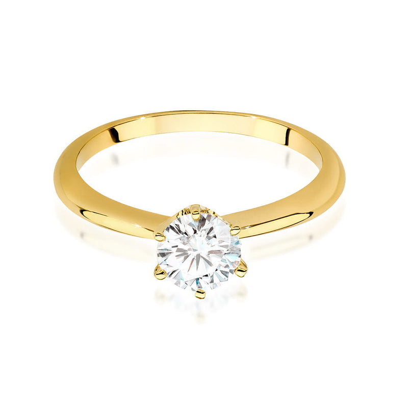 Inel Aur 9K cu Diamant Natural 0.70 ct, imaginea 2 din 6