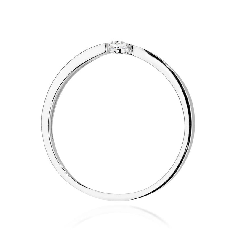 Inel Aur 9K cu Diamant Natural 0.08 ct, imaginea 7 din 8