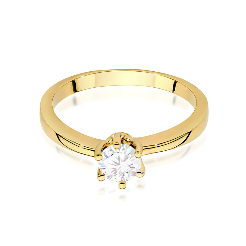 Inel Aur 9K cu Diamant Natural 0.40 ct, imaginea 2 din 8