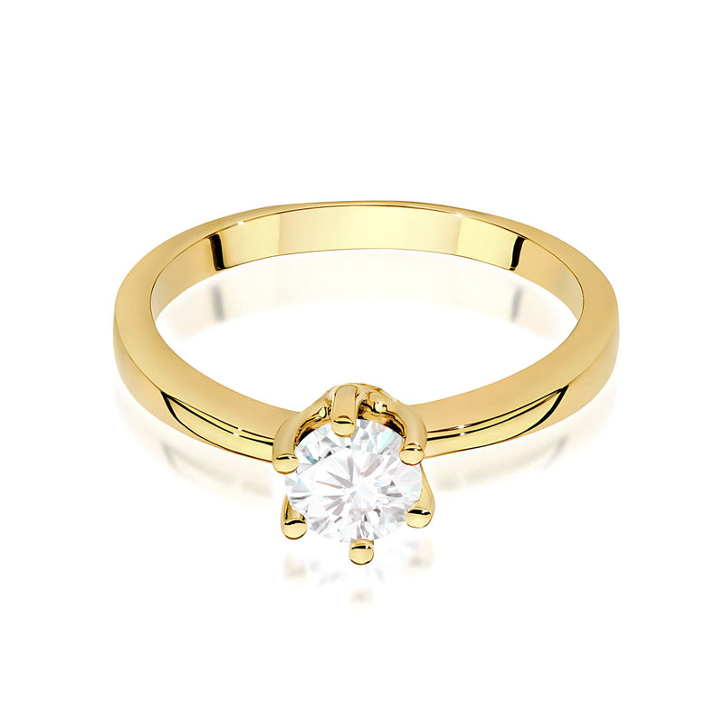 Inel Aur 9K cu Diamant Natural 0.50 ct, imaginea 2 din 8