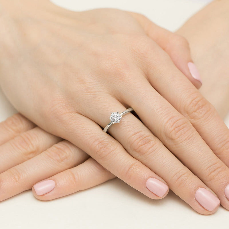 Inel Aur 9K cu Diamant Natural 0.50 ct, imaginea 8 din 8