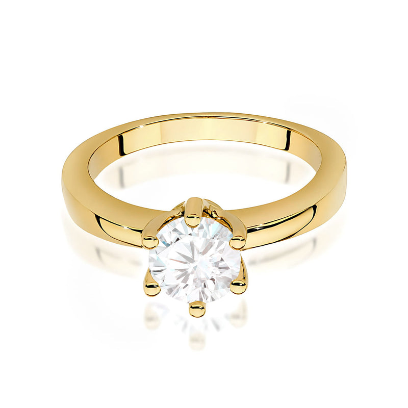 Inel Aur 9K cu Diamant Natural 0.70 ct, imaginea 2 din 8