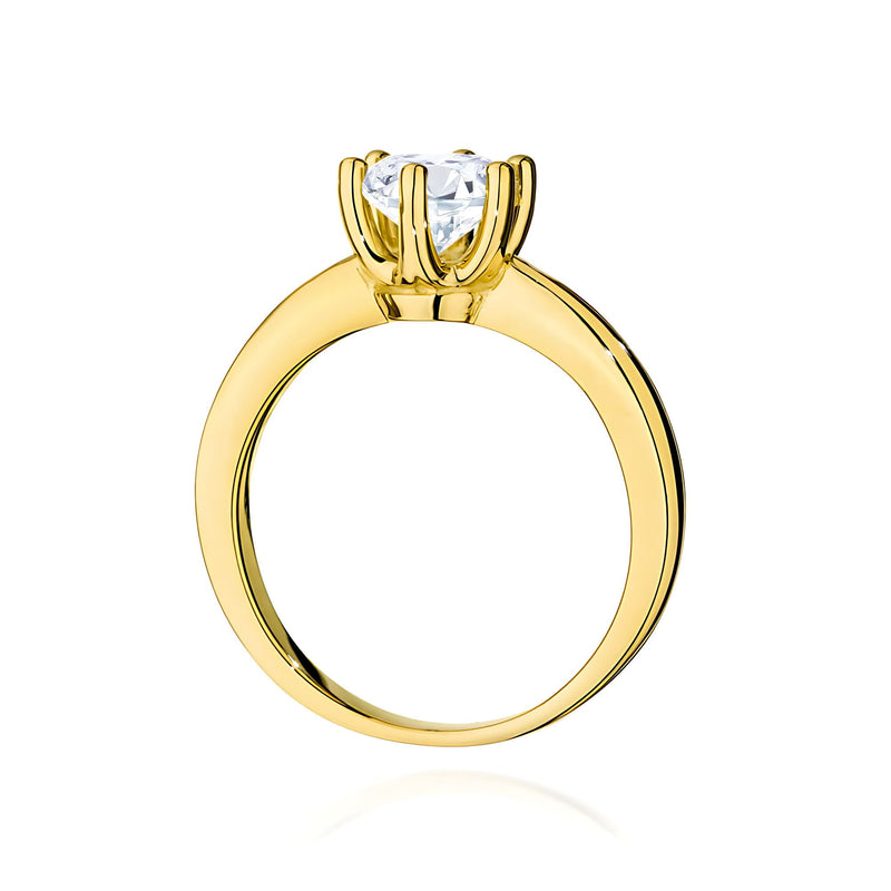 Inel Aur 9K cu Diamant Natural 1.00 ct, imaginea 2 din 8