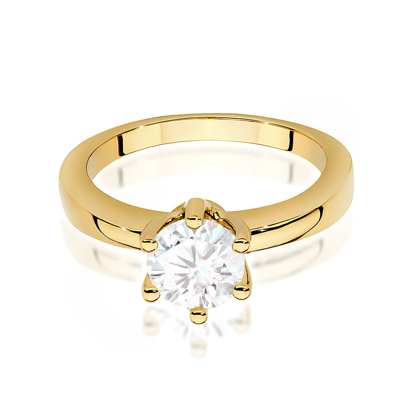 Inel Aur 9K cu Diamant Natural 1.00 ct, imaginea 3 din 8