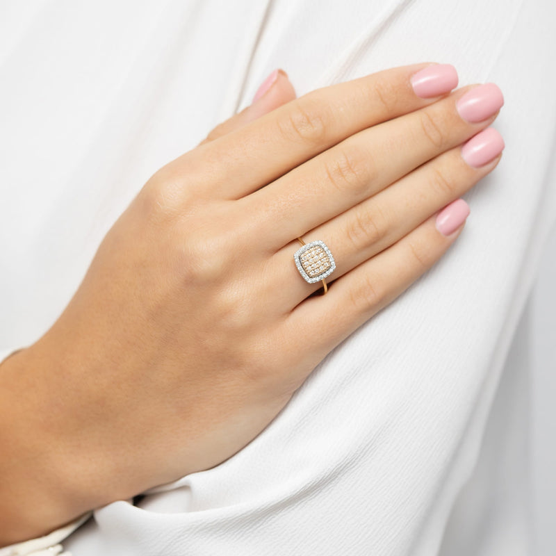 Inel Aur 9K cu Diamante Naturale 0.28 ct, imaginea 6 din 14
