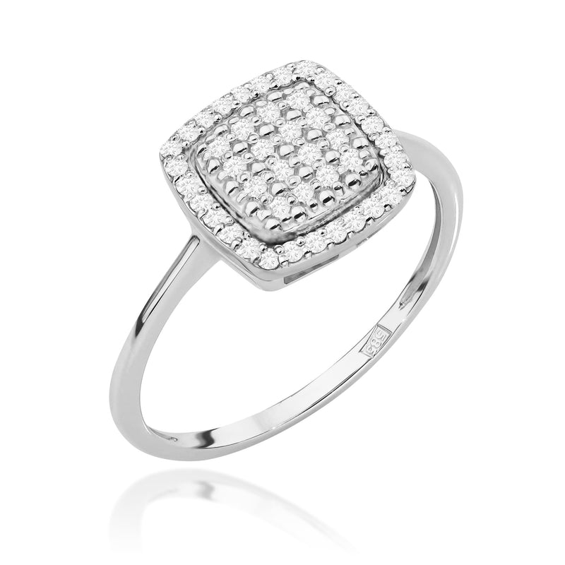 Inel Aur 9K cu Diamante Naturale 0.28 ct, imaginea 8 din 14