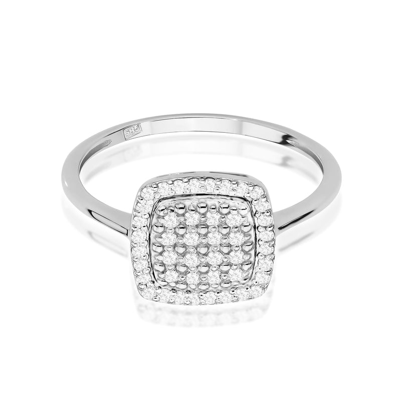 Inel Aur 9K cu Diamante Naturale 0.28 ct, imaginea 9 din 14