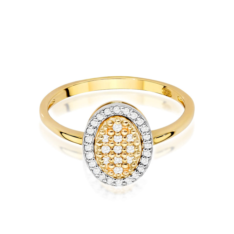 Inel Aur 9K cu Diamante Naturale 0.20 ct, imaginea 2 din 14
