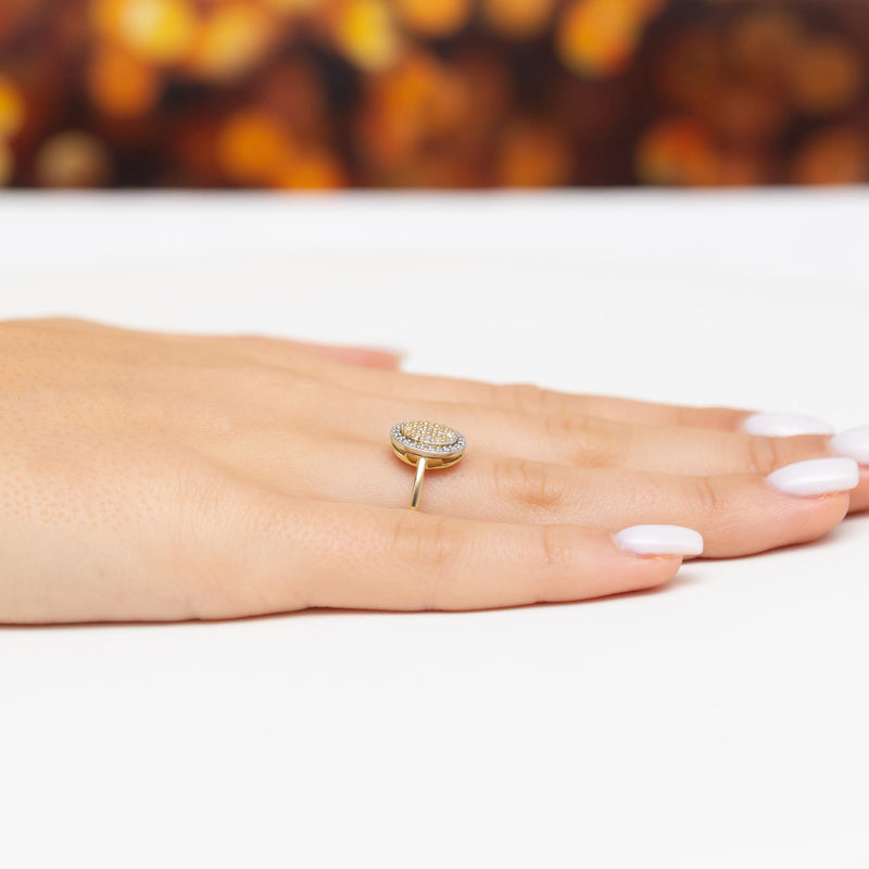 Inel Aur 9K cu Diamante Naturale 0.20 ct, imaginea 7 din 14