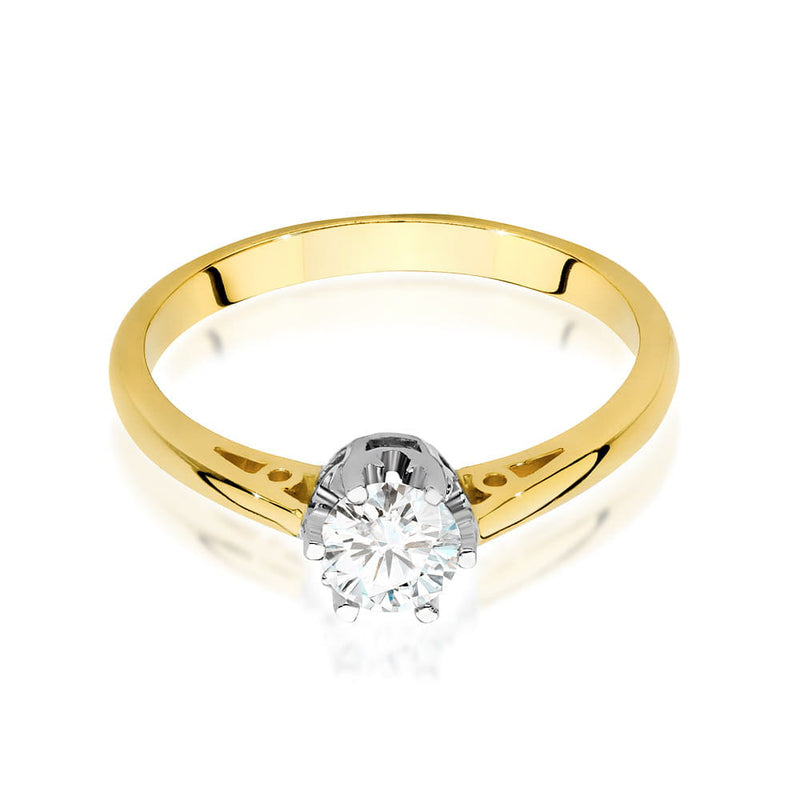 Inel Aur 9K cu Diamant Natural 0.40 ct, imaginea 2 din 6
