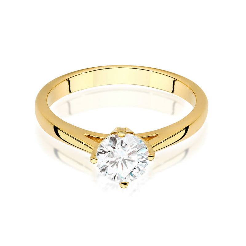 Inel Aur 9K cu Diamant Natural 0.70 ct, imaginea 2 din 6