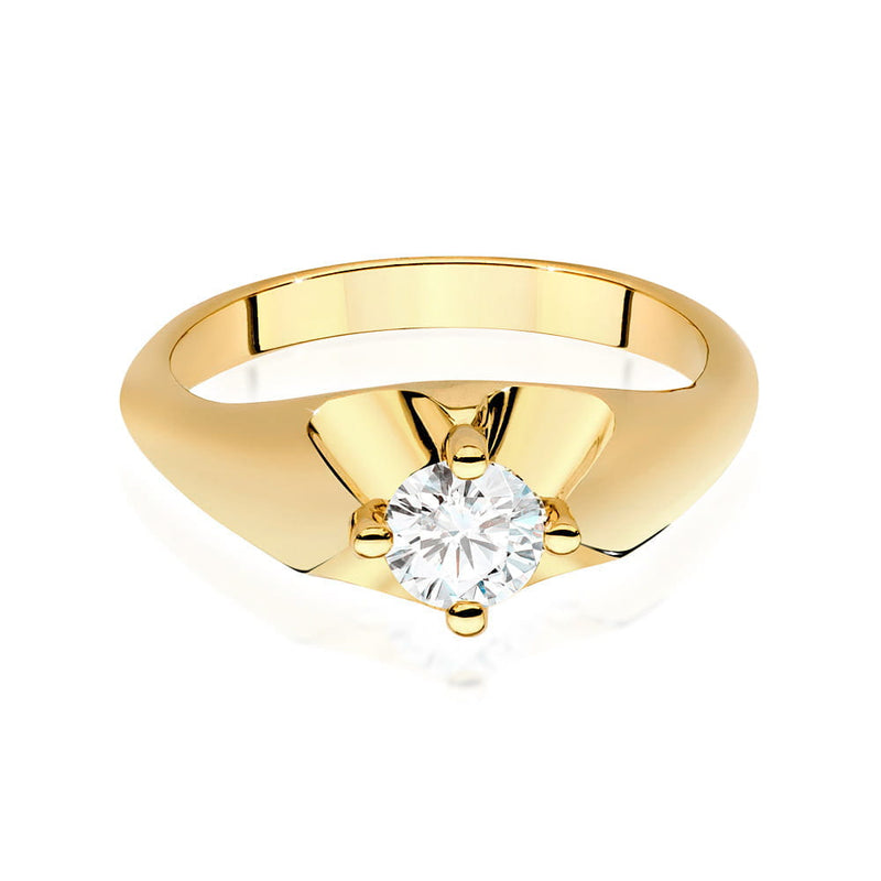 Inel Aur 9K cu Diamant Natural 0.50 ct, imaginea 2 din 6