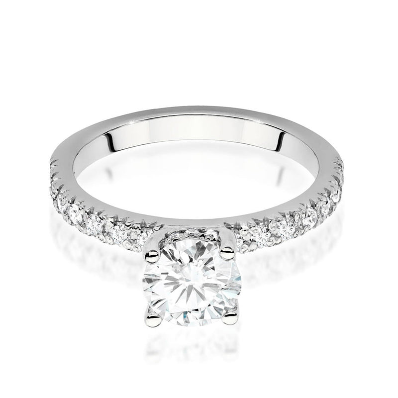 Inel Aur 9K cu Diamante Naturale 1.26 ct, imaginea 5 din 6