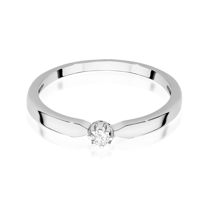 Inel Aur 9K cu Diamant Natural 0.04 ct, imaginea 6 din 8