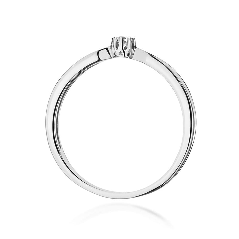 Inel Aur 9K cu Diamant Natural 0.04 ct, imaginea 7 din 8