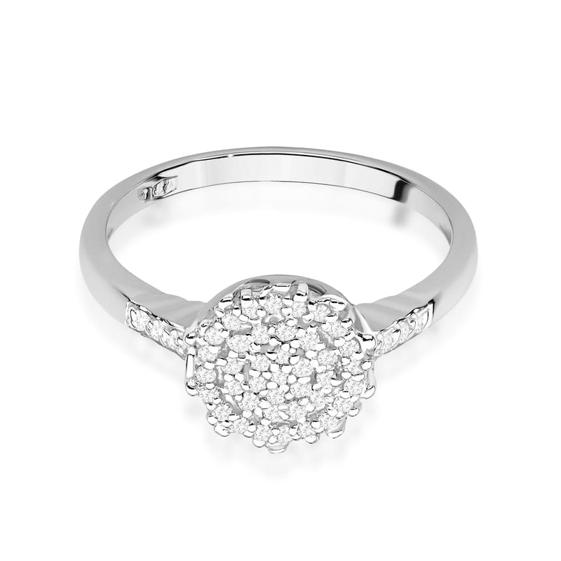 Inel Aur 9K cu Diamante Naturale 0.23 ct, imaginea 5 din 6