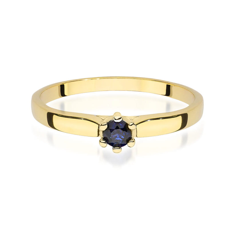 Inel Aur 9K cu Safir 0.15 ct, imaginea 2 din 7