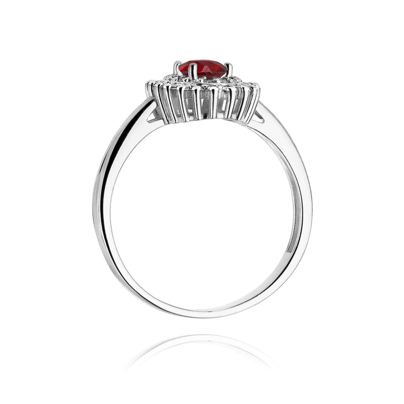 Inel Aur 9K cu Rubin 0.60 ct si Diamante Naturale 0.20 ct, imaginea 7 din 7