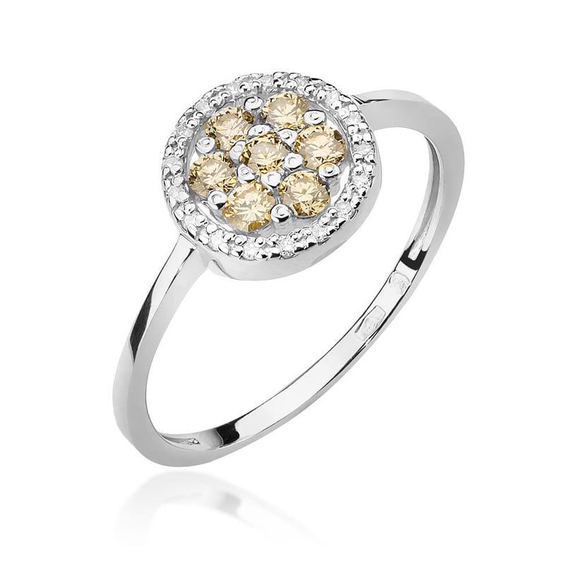 Inel Aur 9K cu Diamante Naturale 0.44 ct, imaginea 5 din 8