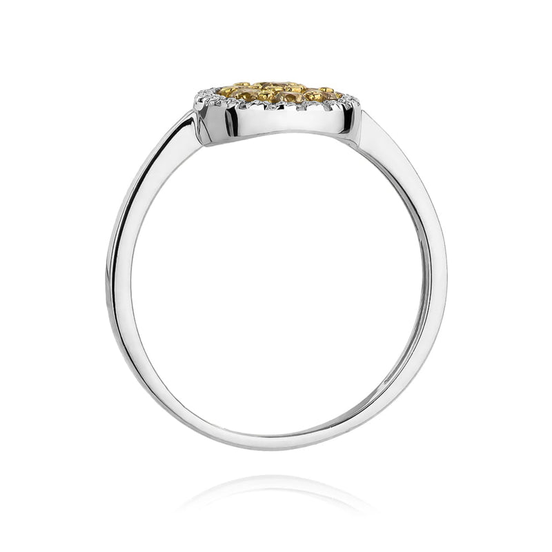 Inel Aur 9K cu Diamante Naturale 0.44 ct, imaginea 7 din 8