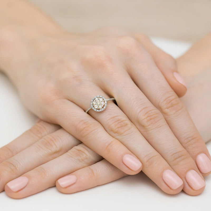 Inel Aur 9K cu Diamante Naturale 0.44 ct, imaginea 8 din 8