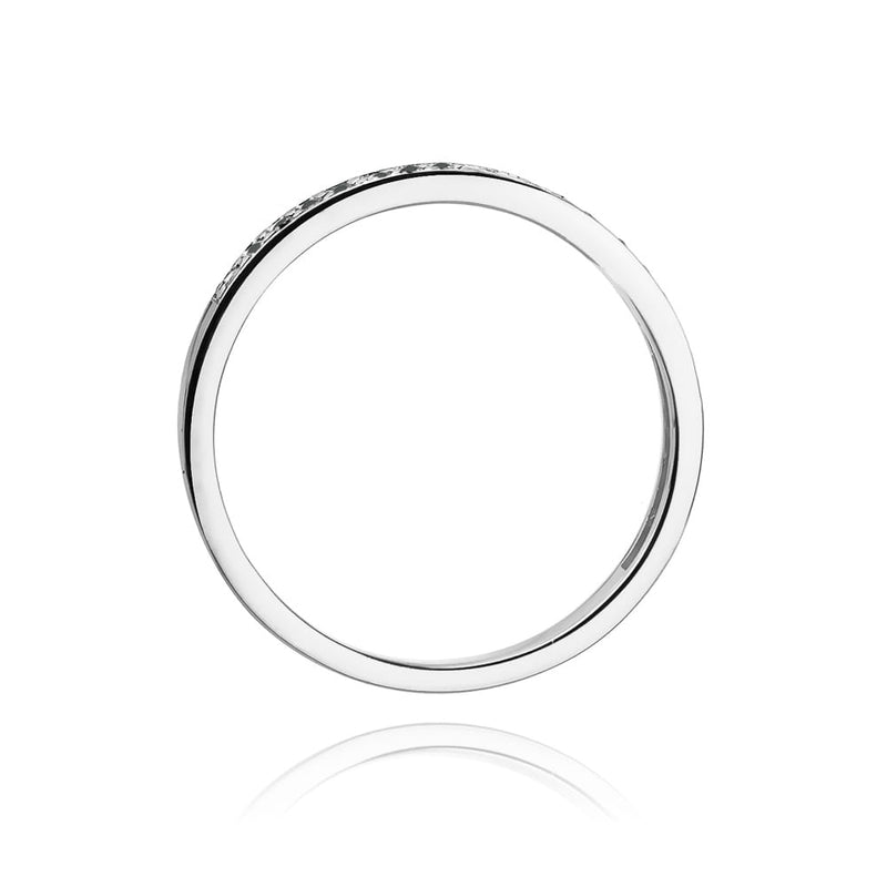 Inel Aur 9K cu Diamante Naturale Negre 0.09 ct, imaginea 6 din 7
