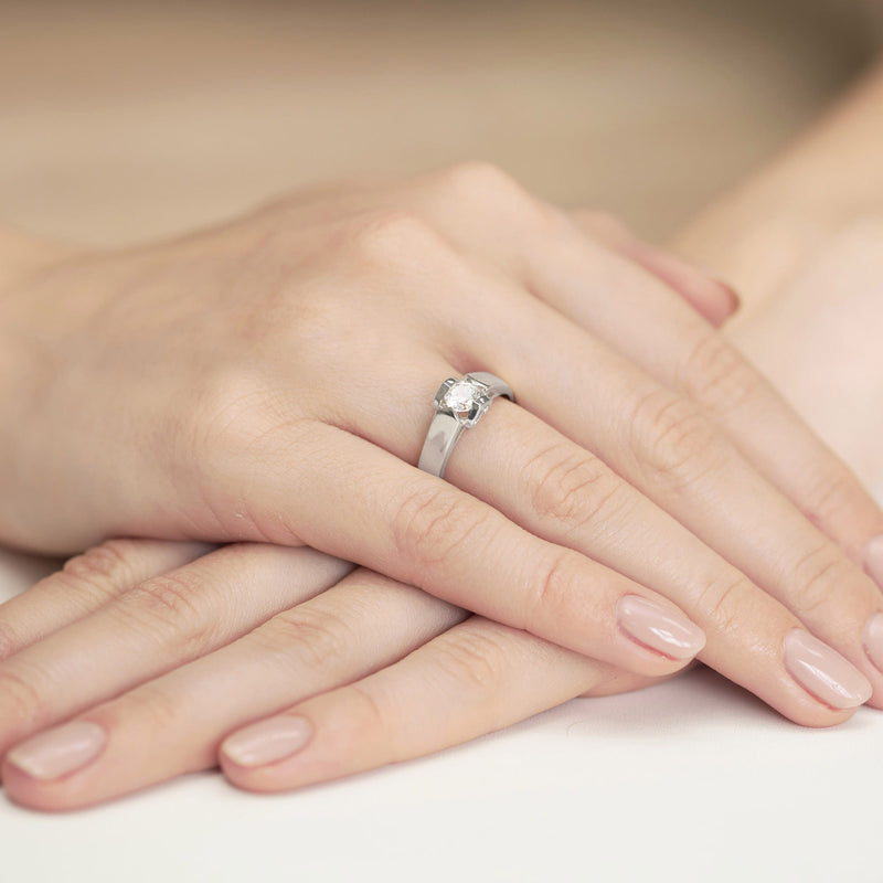Inel Aur 9K cu Diamant Natural 0.50 ct, imaginea 6 din 6
