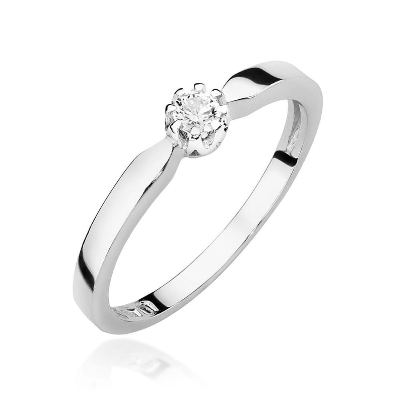 Inel Aur 9K cu Diamant Natural 0.08 ct, imaginea 5 din 8