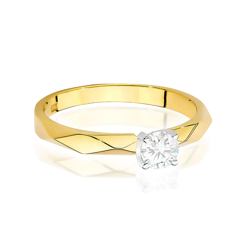 Inel Aur 9K cu Diamant Natural 0.25 ct, imaginea 2 din 8