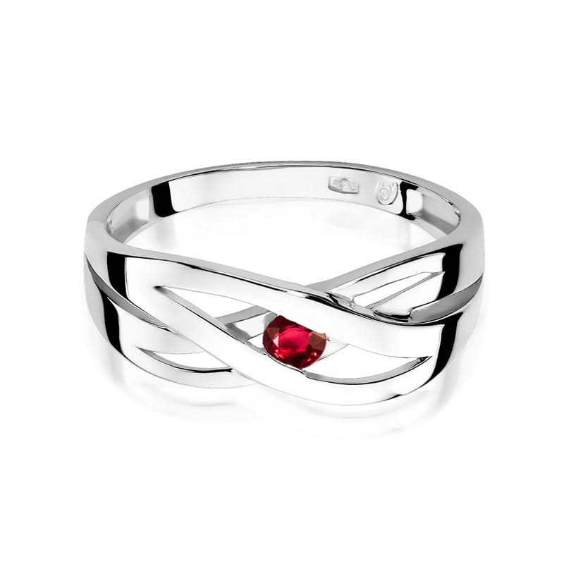 Inel Aur 9K cu Rubin 0.15 ct, imaginea 6 din 8
