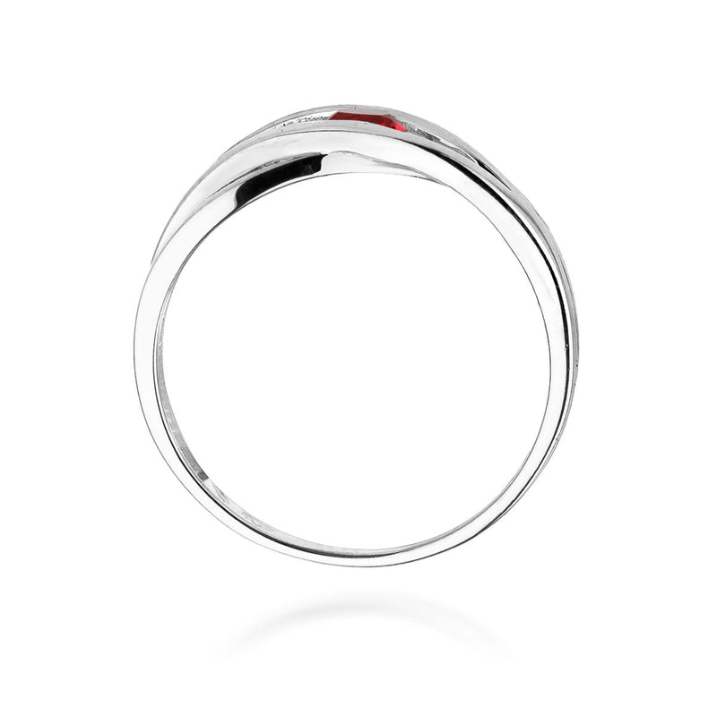 Inel Aur 9K cu Rubin 0.15 ct, imaginea 7 din 8