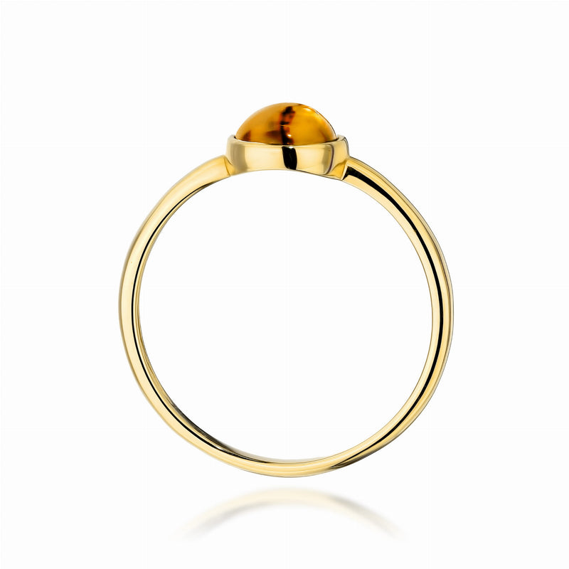 Inel Aur 9K cu Yellow Tourmaline 1.00 ct, imaginea 3 din 10
