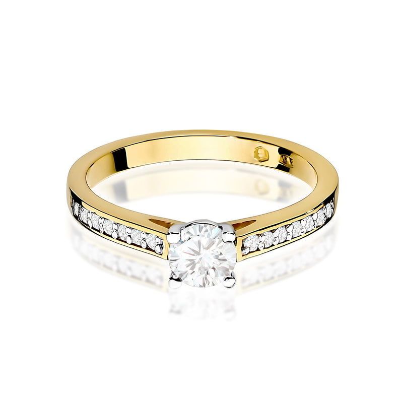 Inel Aur 9K cu Diamante de Laborator 0.62 ct, imaginea 2 din 10