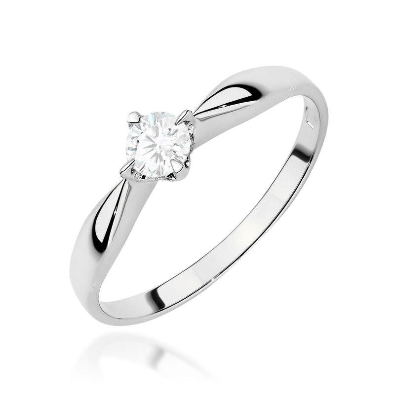 Inel Aur 9K cu Diamant de Laborator 0.15 ct, imaginea 5 din 8
