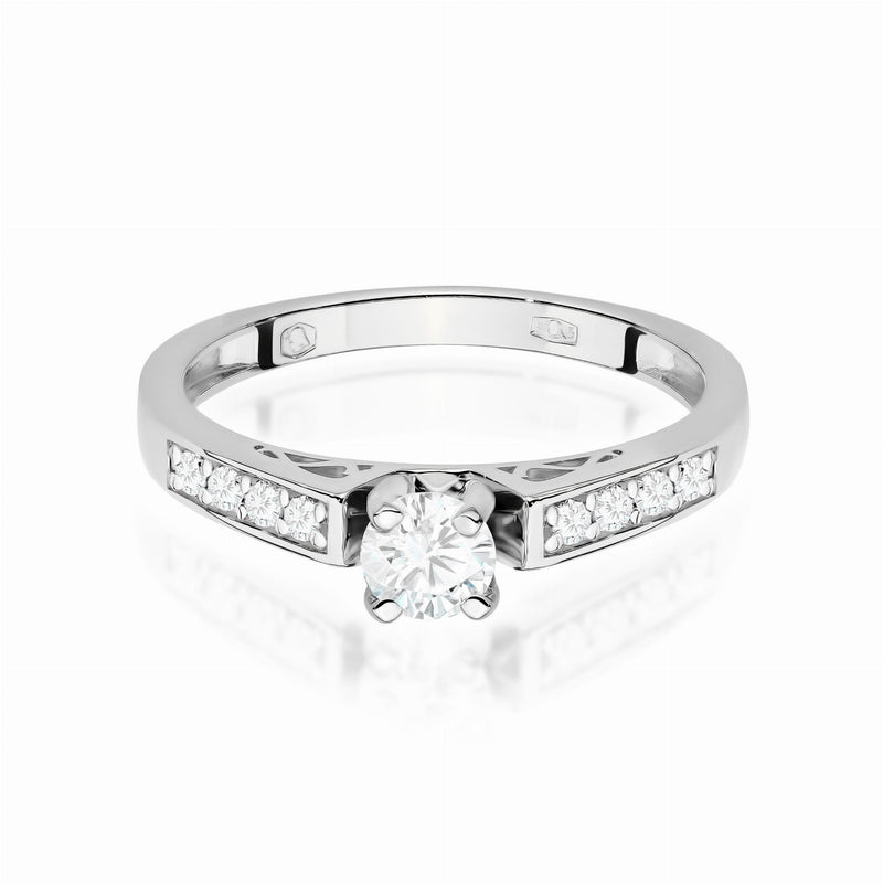 Inel Aur 9K cu Diamante de Laborator 0.42 ct, imaginea 7 din 9