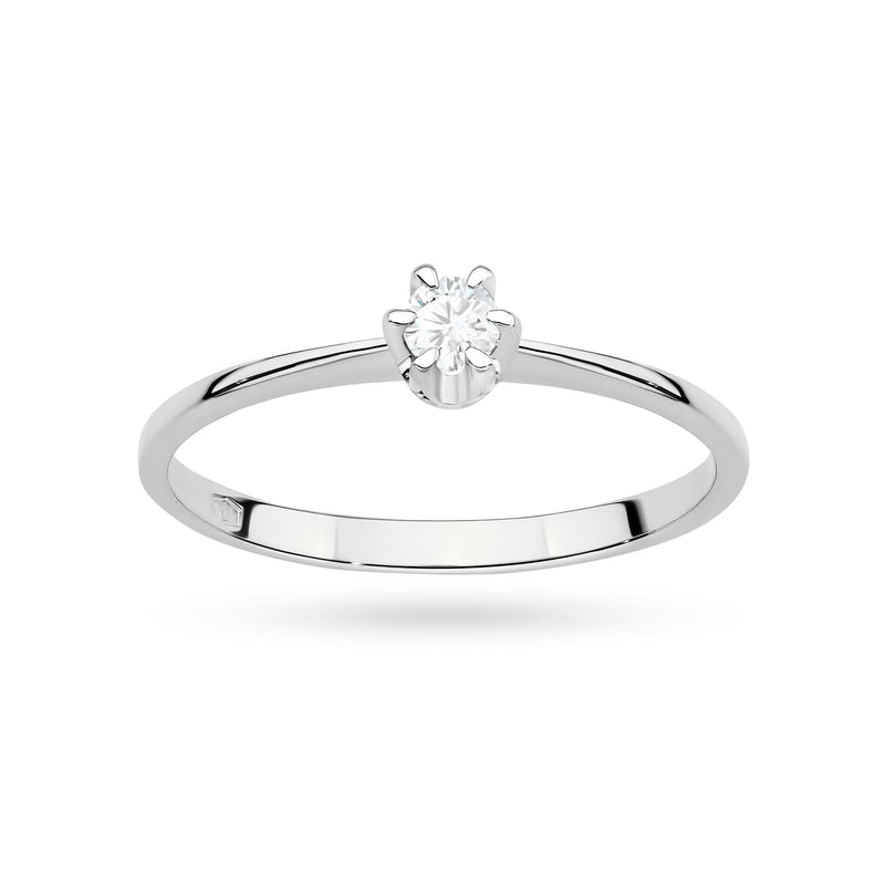 Inel Aur 9K cu Diamant de Laborator 0.10 ct, imaginea 9 din 9