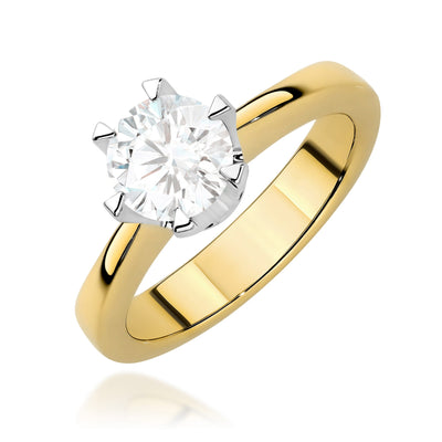 Inel Aur 9K cu Diamant de Laborator 1.00 ct