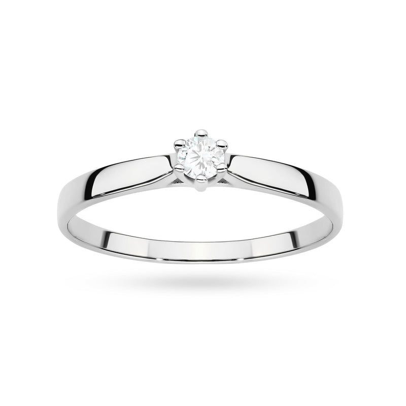 Inel Aur 9K cu Diamant de Laborator 0.10 ct, imaginea 9 din 9
