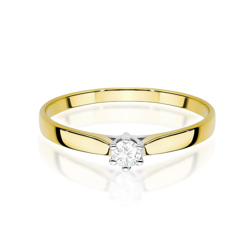 Inel Aur 9K cu Diamant de Laborator 0.20 ct, imaginea 2 din 8