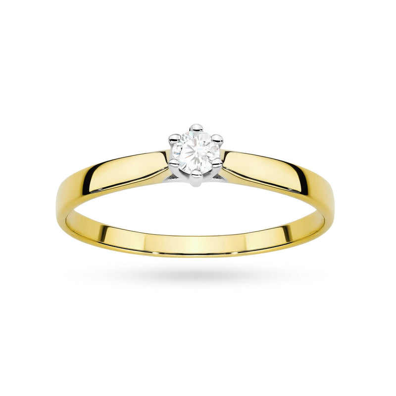 Inel Aur 9K cu Diamant de Laborator 0.20 ct, imaginea 4 din 8