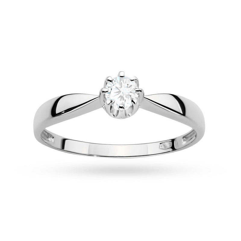 Inel Aur 9K cu Diamant de Laborator 0.15 ct, imaginea 8 din 8