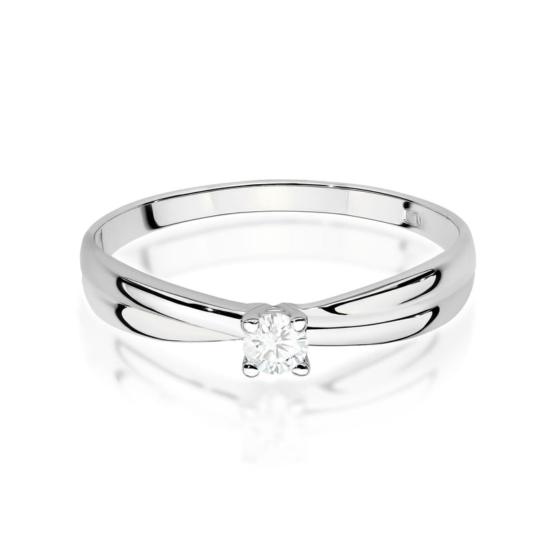 Inel Aur 9K cu Diamant de Laborator 0.10 ct, imaginea 6 din 8
